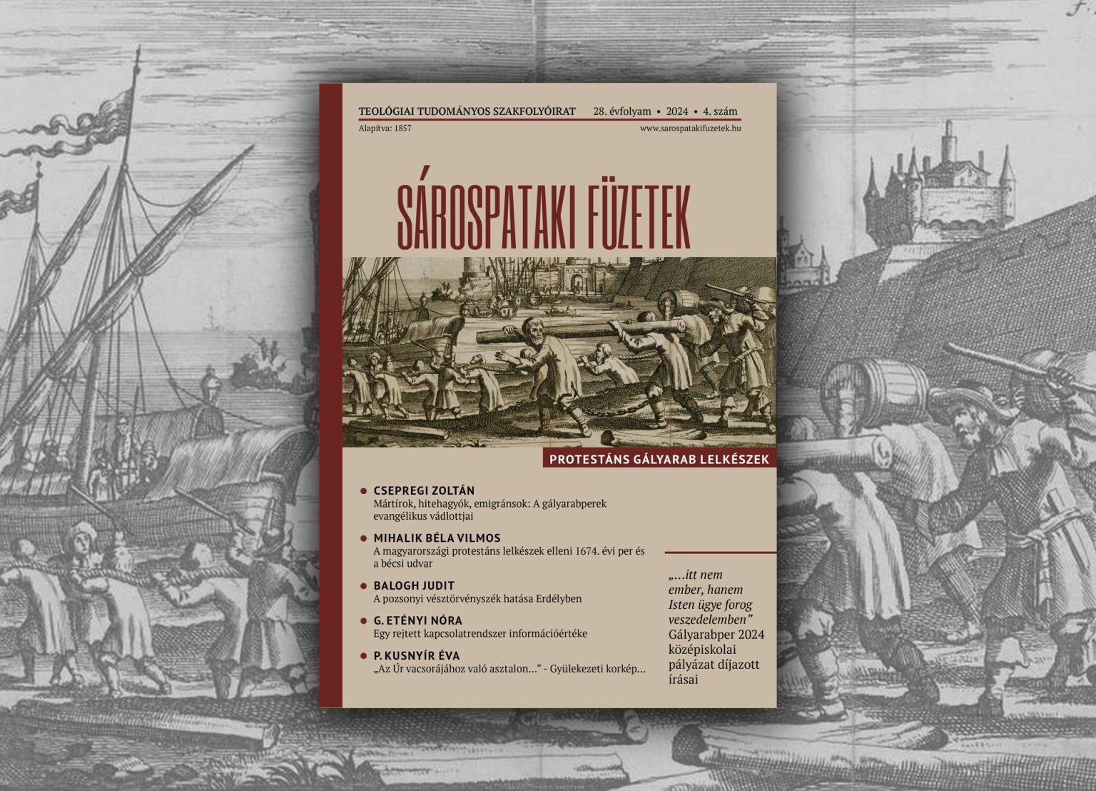 Sárospataki Füzetek 2024/4. – Szerkesztői előszó