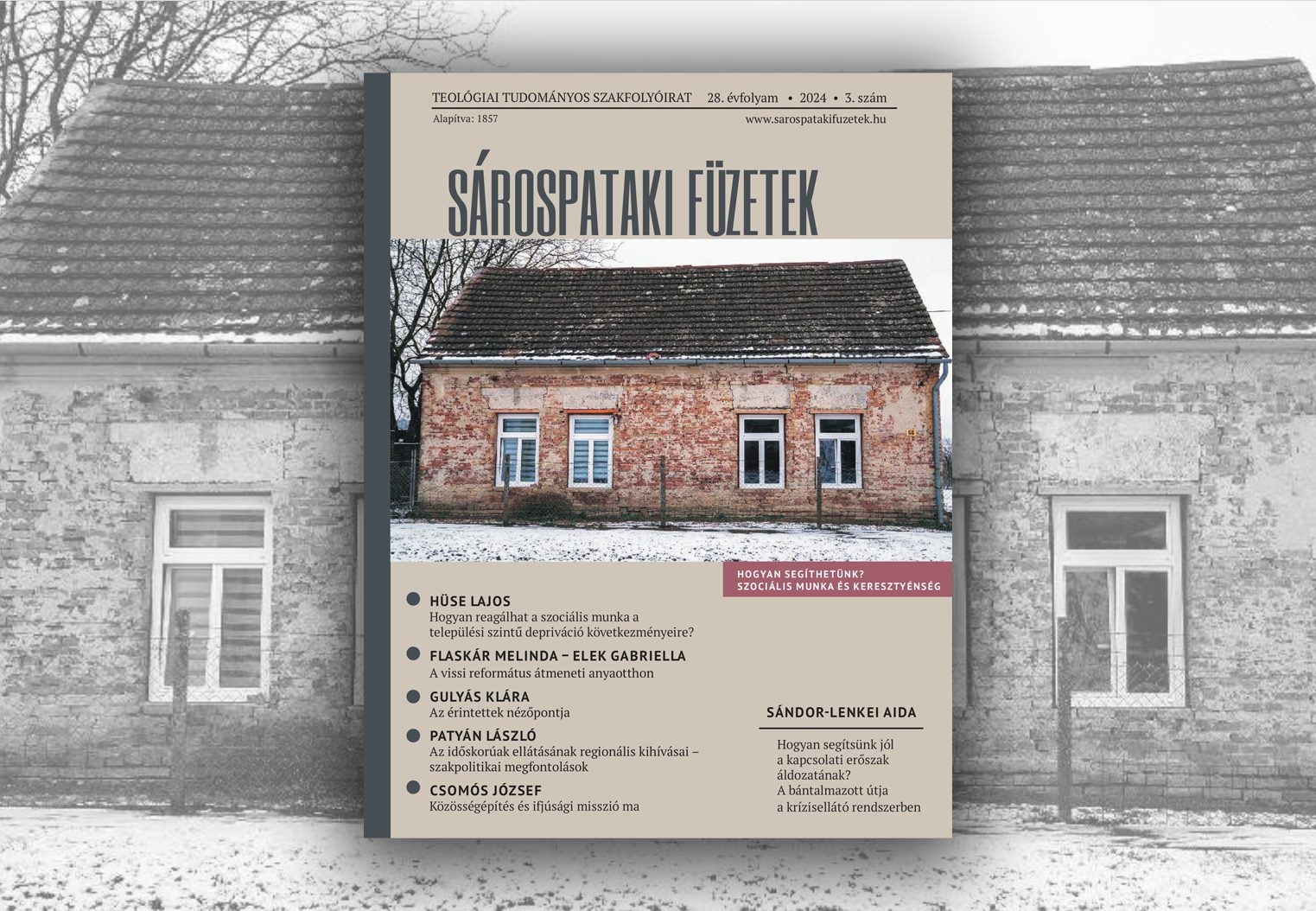 Sárospataki Füzetek 2024/3. – Szerkesztői előszó