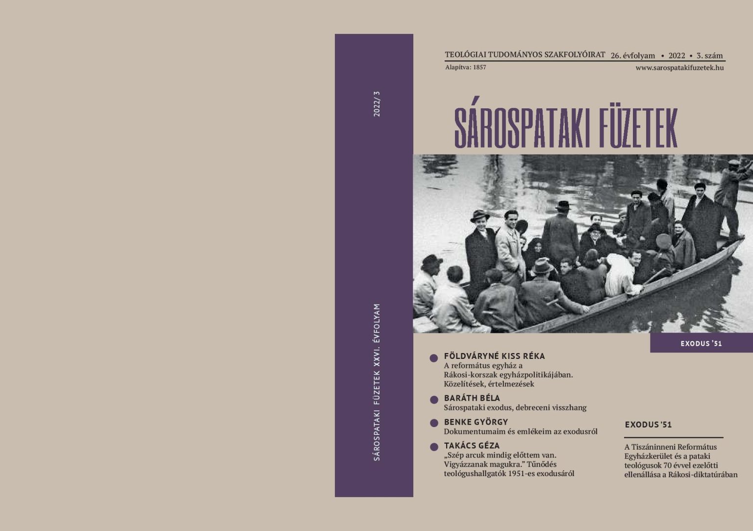 Sárospataki Füzetek 2022/3