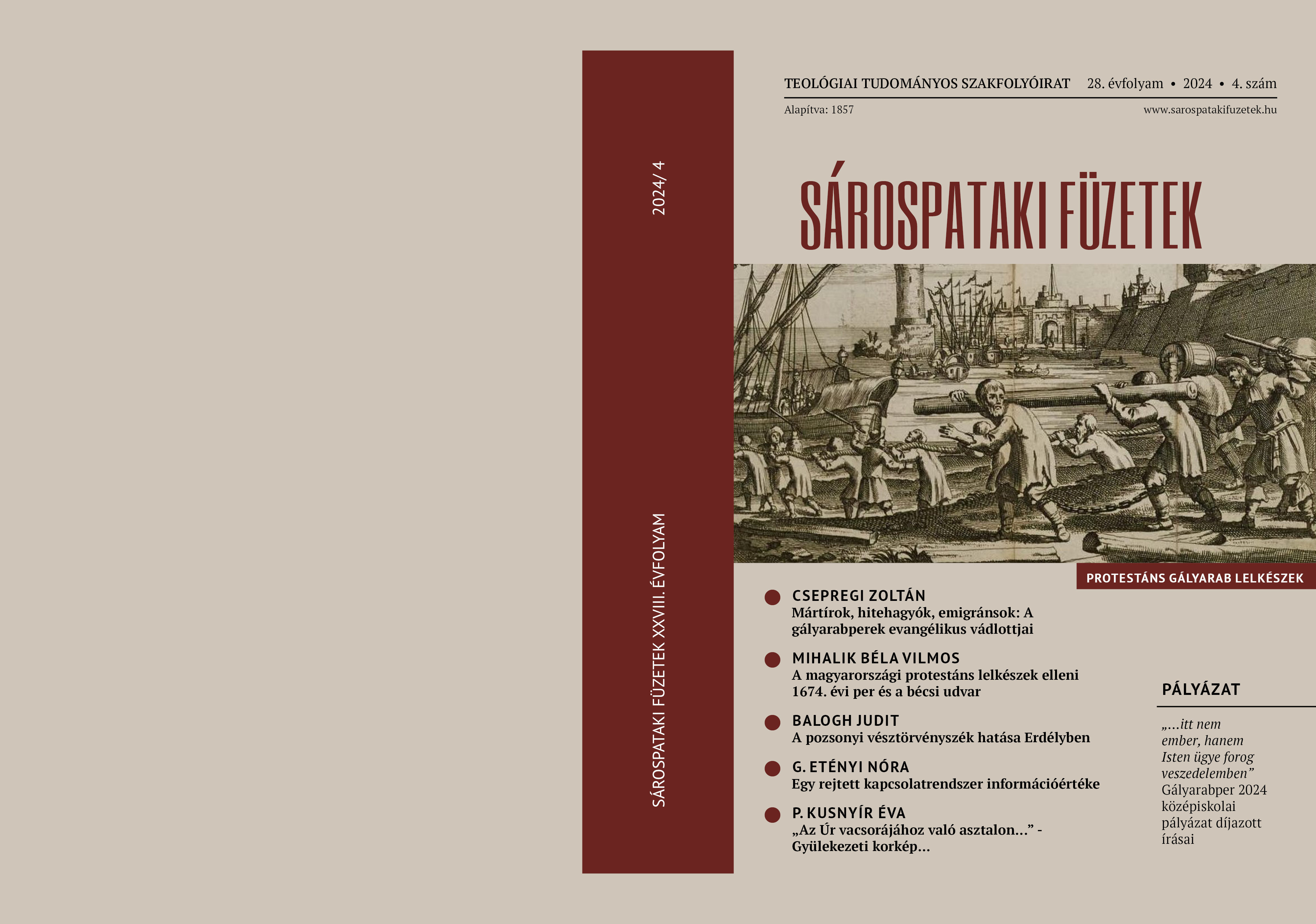 Sárospataki Füzetek 28/4/2024