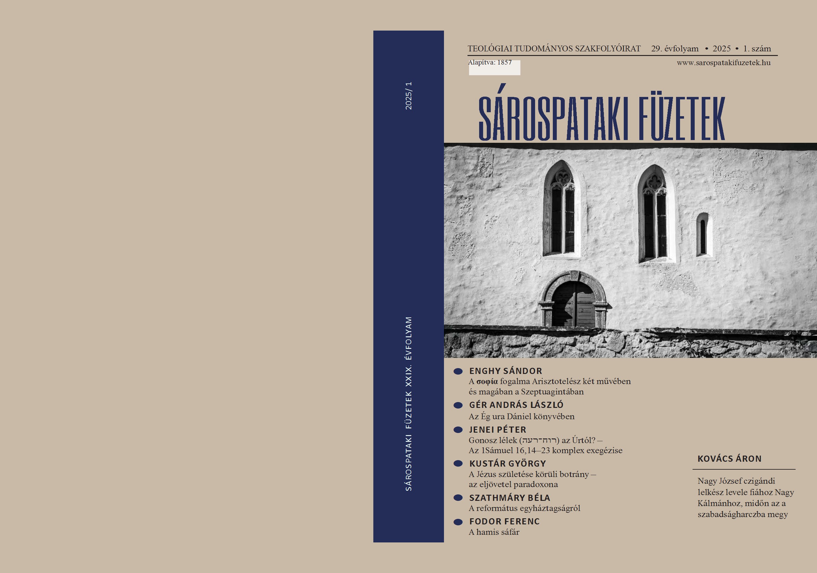 Sárospataki Füzetek 29/1/2025